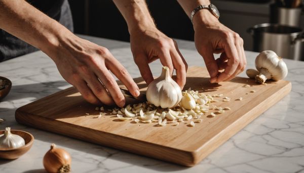 Comment éplucher de l'ail sans effort en cuisine ?